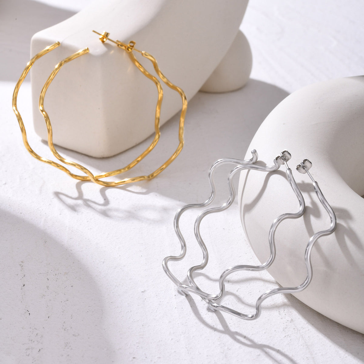 Stainless Steel Earrings or Choker — Choose Your Style