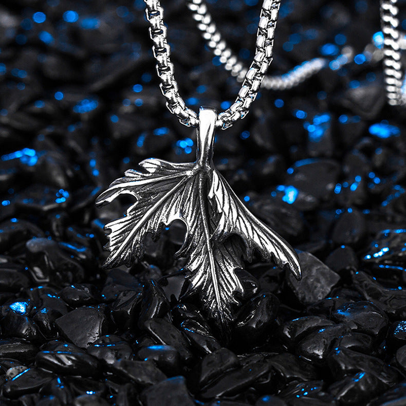 Steel Necklace – Minimalist Men's Urban Statement Pendant for Everyday Style and Confidence