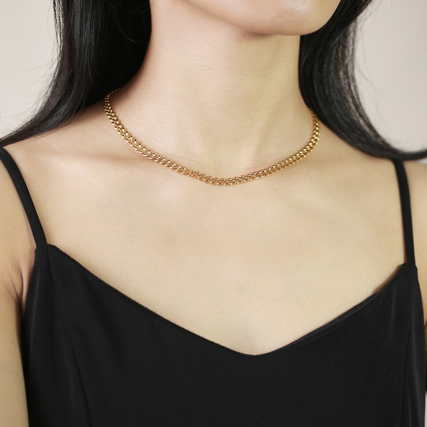 Stainless Steel Bow Ladies W Shape Bracelet & Necklace Set