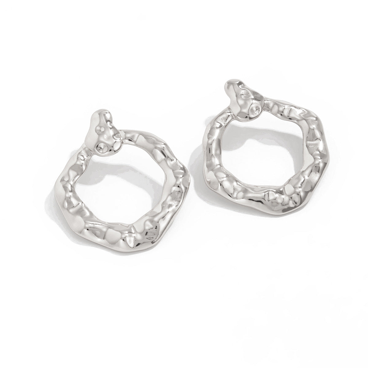 Planderful Vienna Verve Geometric Lava Ring Earrings For Busy Professionals Statement Jewelry