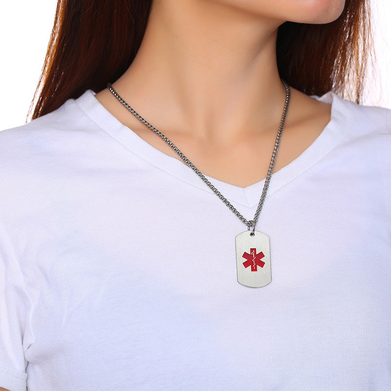Spring And Summer New Products Simple Medical Logo Tag Pendant