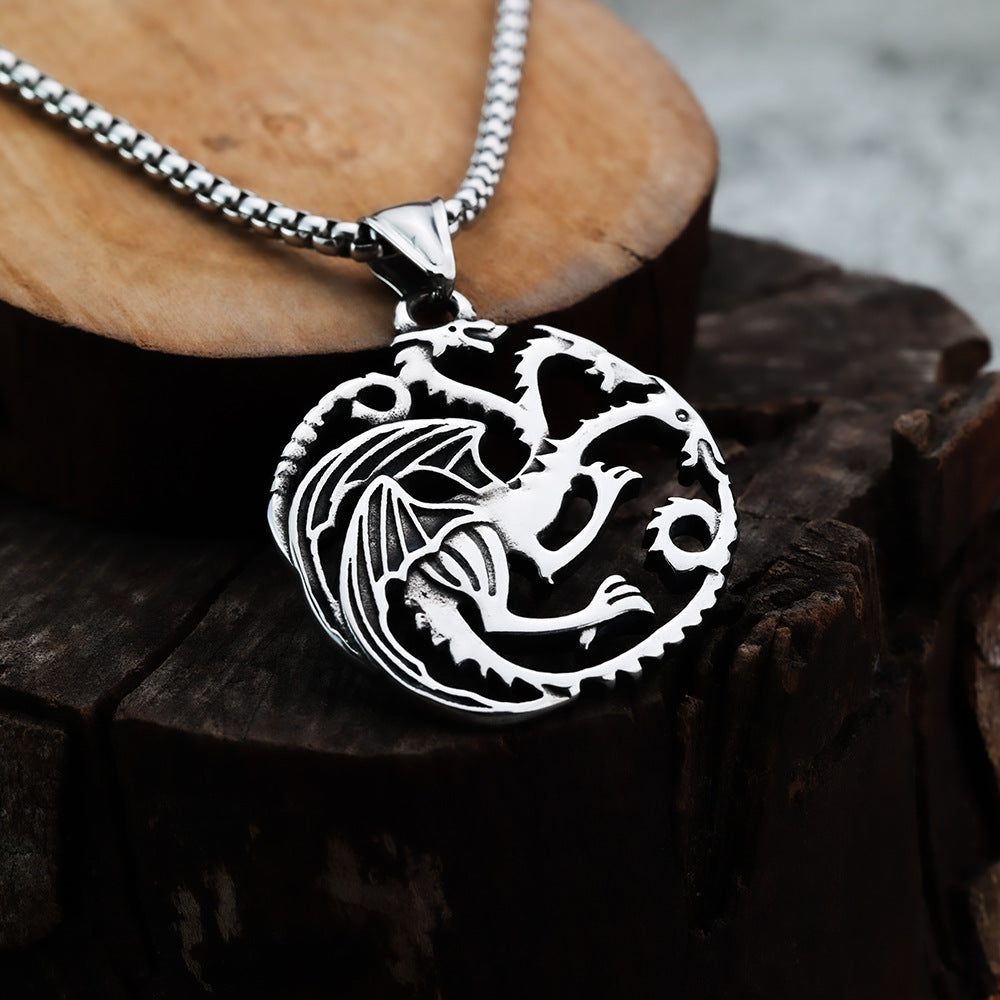 Hot-Selling Foreign Trade Dragon Pendant Neck Chain Jewelry