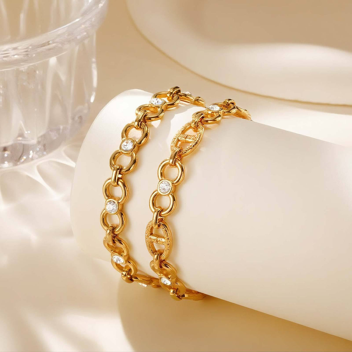 Zircon Stainless Steel Bracelet