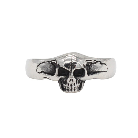 Planderful Jewelry Everyday Genie Retro Skull Steel Ring For Men An Elegant Statement