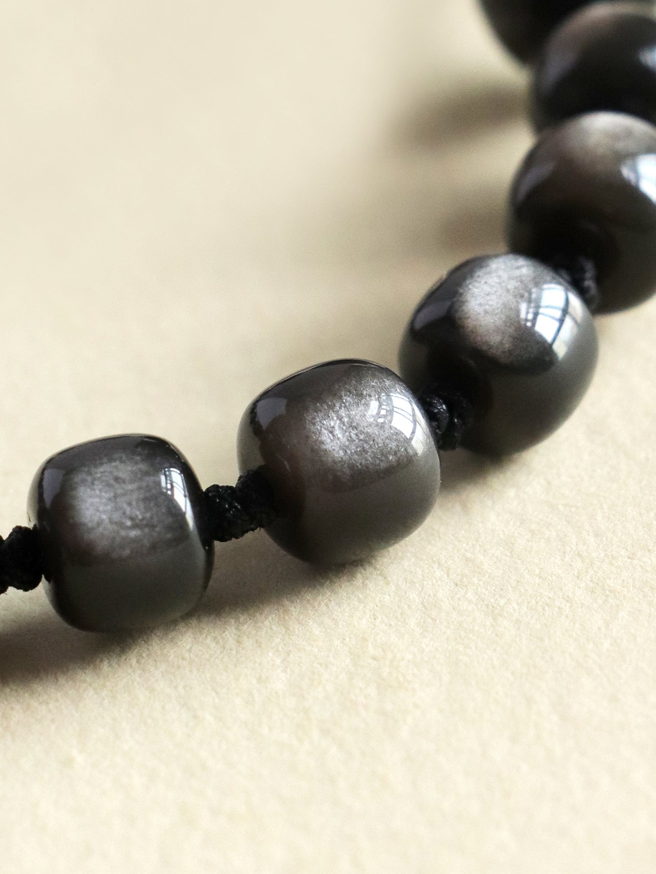 Planderful Fortune's Favor Bracelet – Unique Silver Obsidian Design