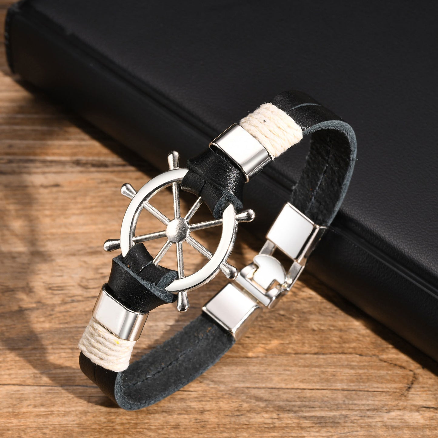 Cross-Border E-Commerce Jewelry Alloy Rudder Rope Bracelet