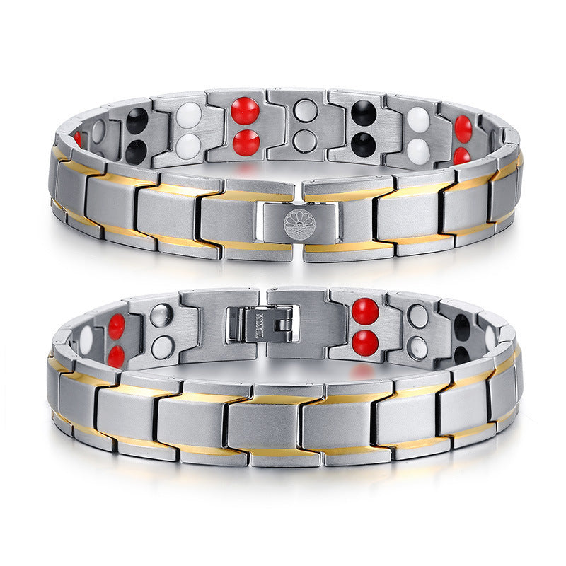 Titanium Magnetic Bracelet Men's Four-in-One Metal Jewelry