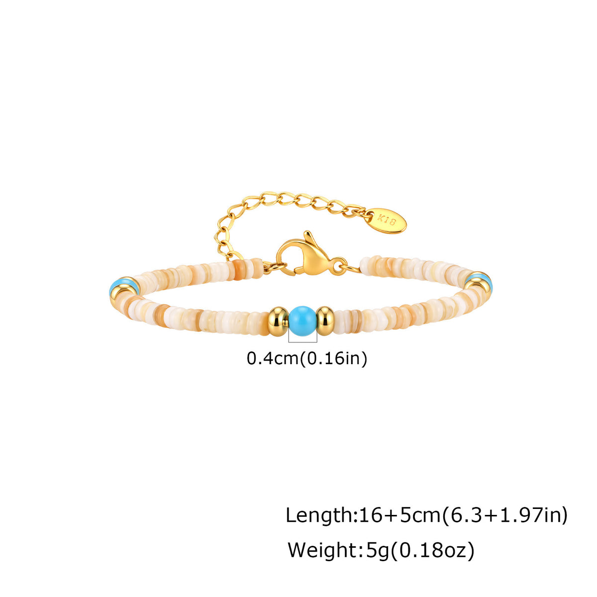 Turquoise Stainless Steel Bracelet