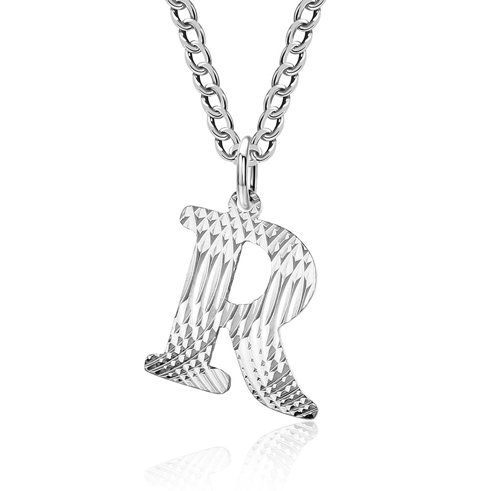 Planderful Everyday Genie Gold Plated Letter Surname Pendant For Couples Unisex Premium Magazine Style Jewelry
