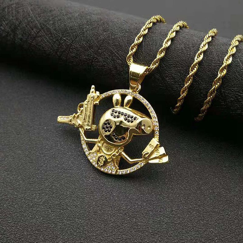 Zircon Necklace – Statement Hip Hop Pendant