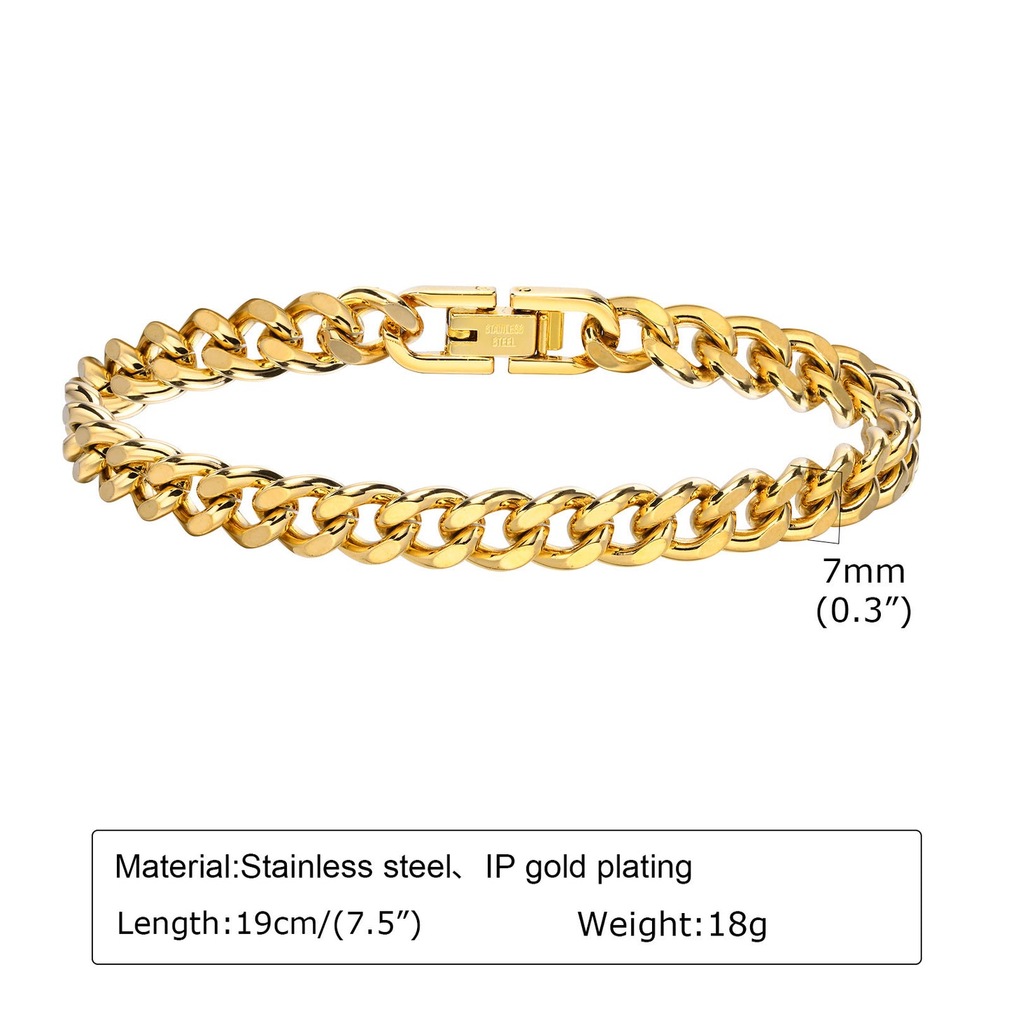 Titanium Steel Jewelry Stainless Steel Cuban Chain for Men