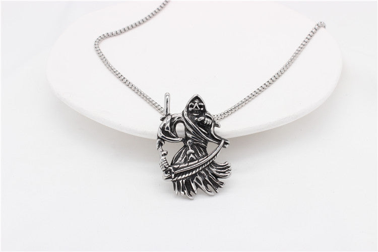 Scythe Guardian Titanium Steel Pendant Necklace