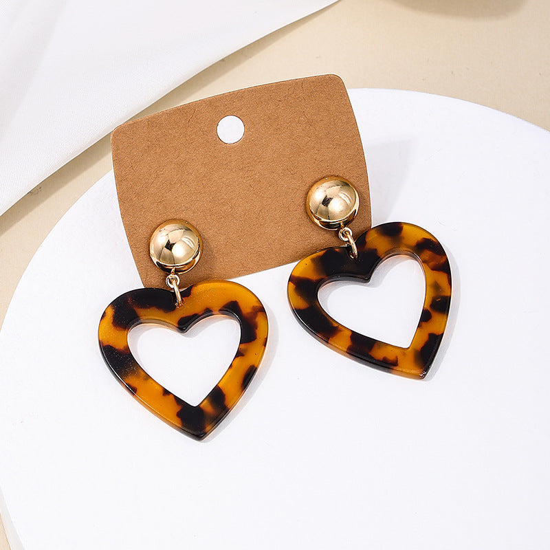 Luxurious Acrylic Geometric Earrings - Vienna Verve Collection