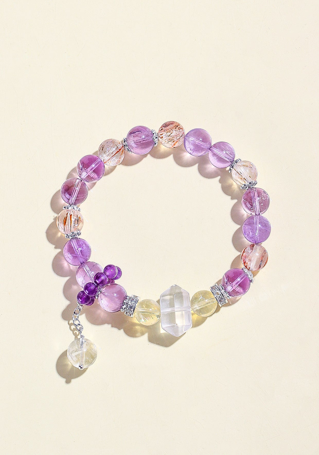 Planderful Fortune's Favor Bracelet – Fresh and Sweet Amethyst and Crystal Design