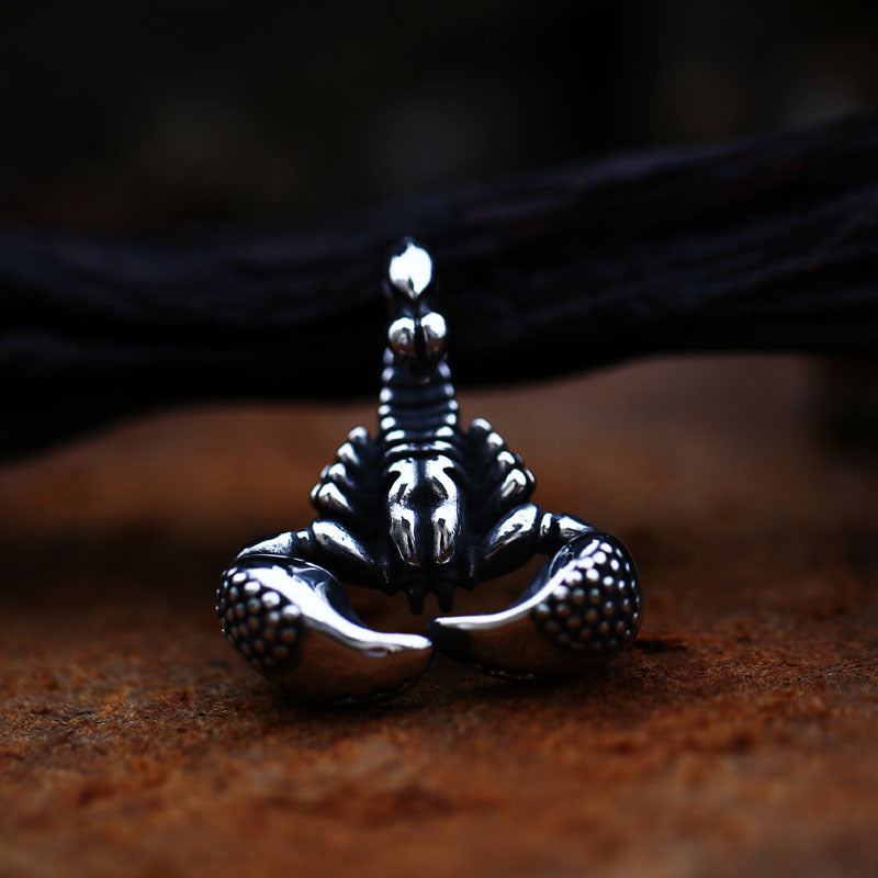 Retro Scorpion Titanium Steel Pendant for Men - European and American Jewelry Wholesale