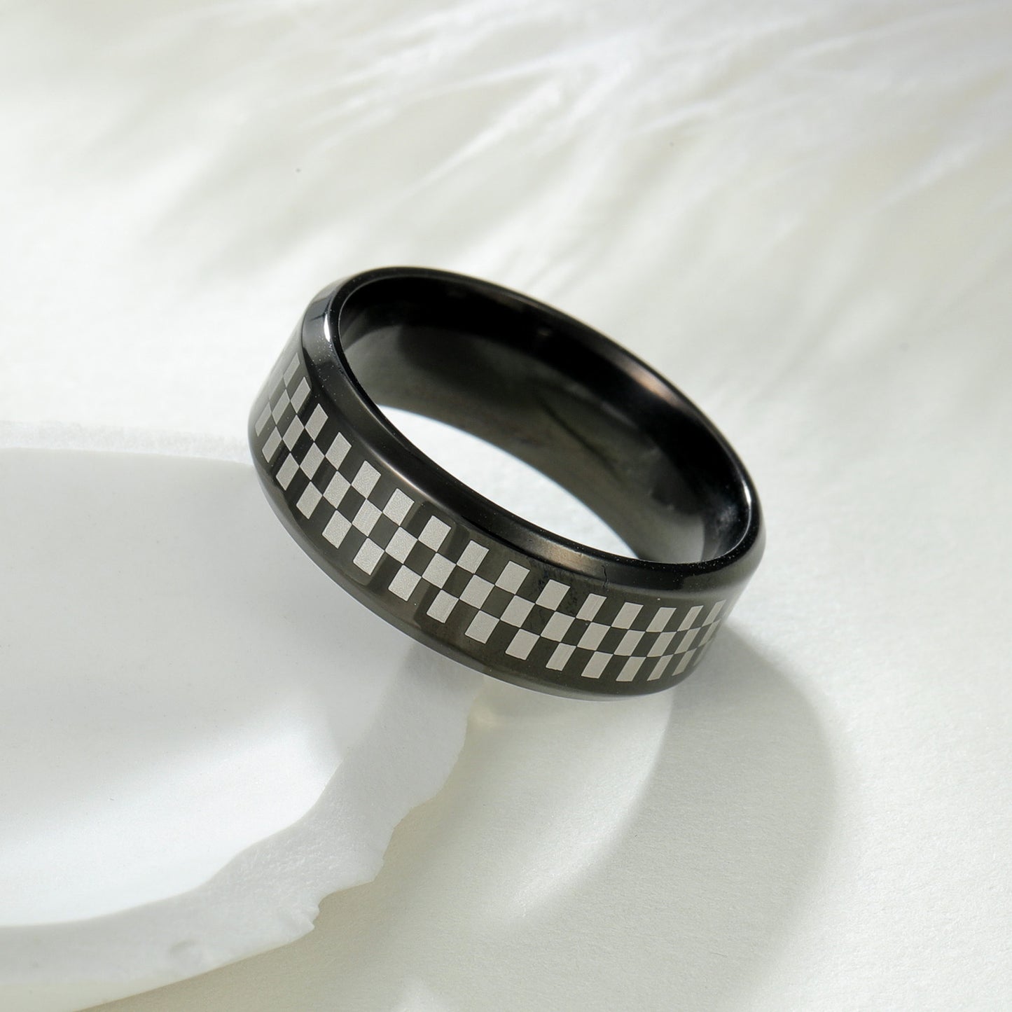 Planderful Everyday Genie 8mm Stainless Steel Ring Unisex Protection Statement For Men