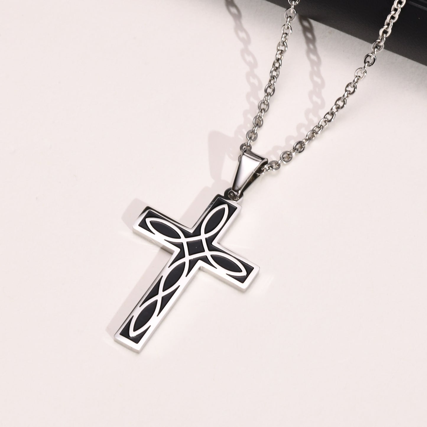 Stainless Steel Corrosion Celtic Knot Cross Pendant Steel Men