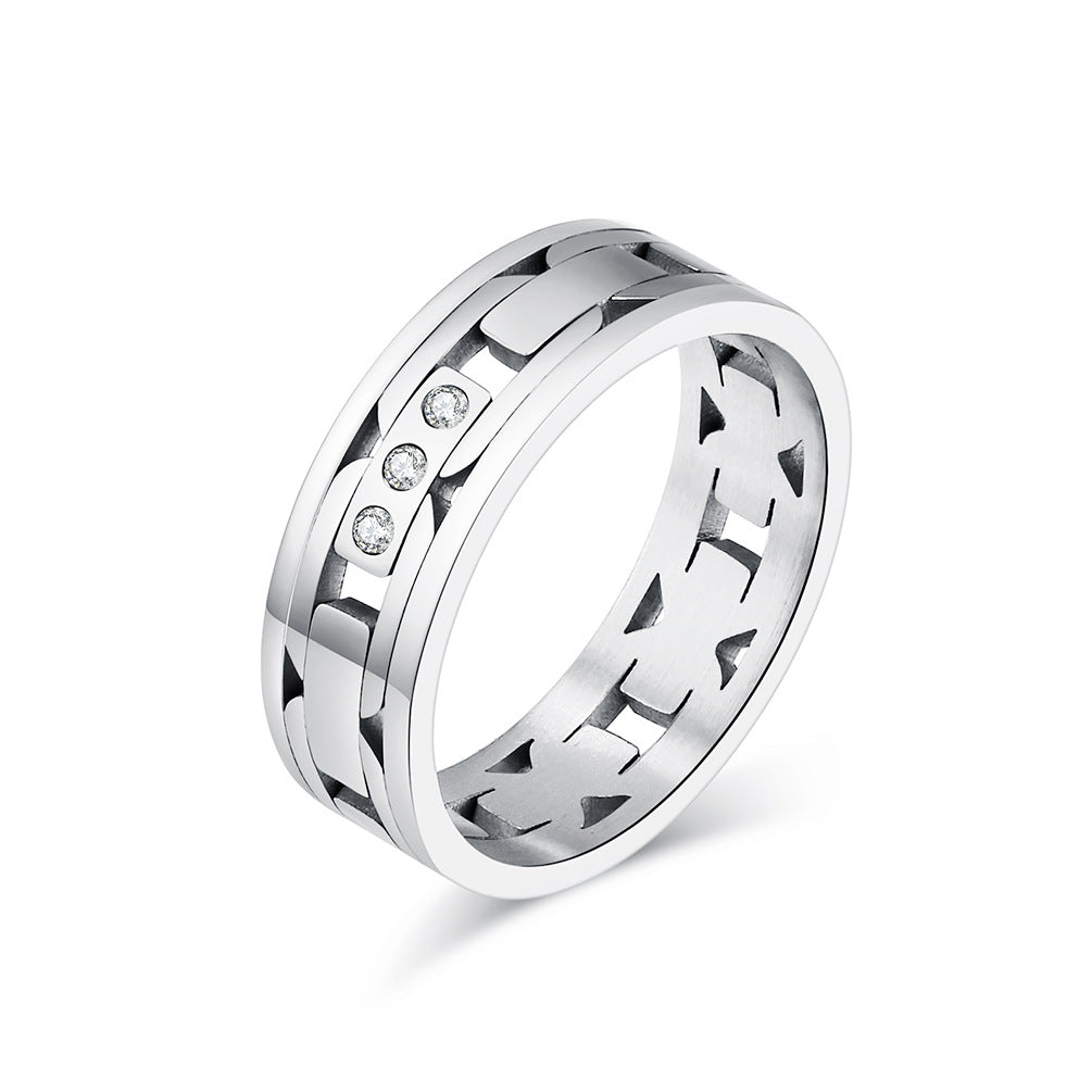 Planderful Everyday Genie Titanium Steel Ring For Men And Women, Unisex Modern Luxury Accessory