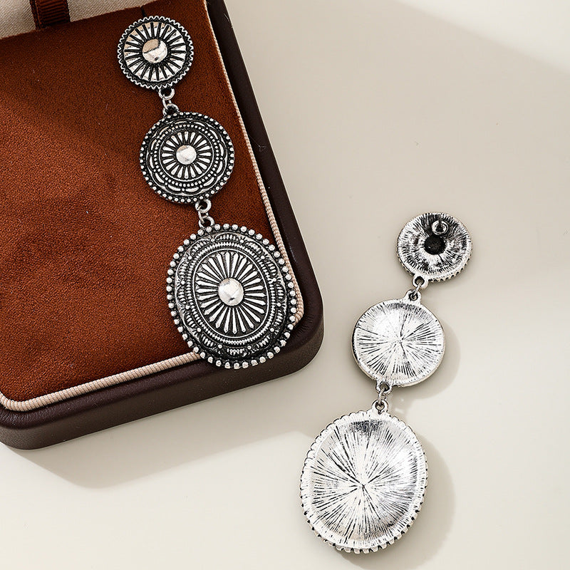 Planderful Vienna Verve Earrings – Bohemian Ethnic Metal Design