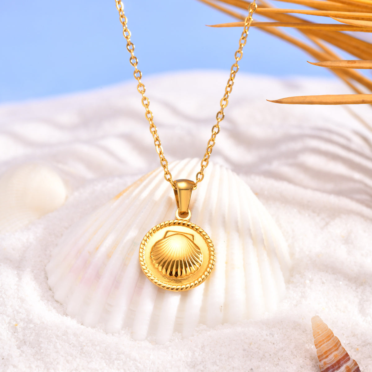 Shell Stainless Steel Necklace for Women