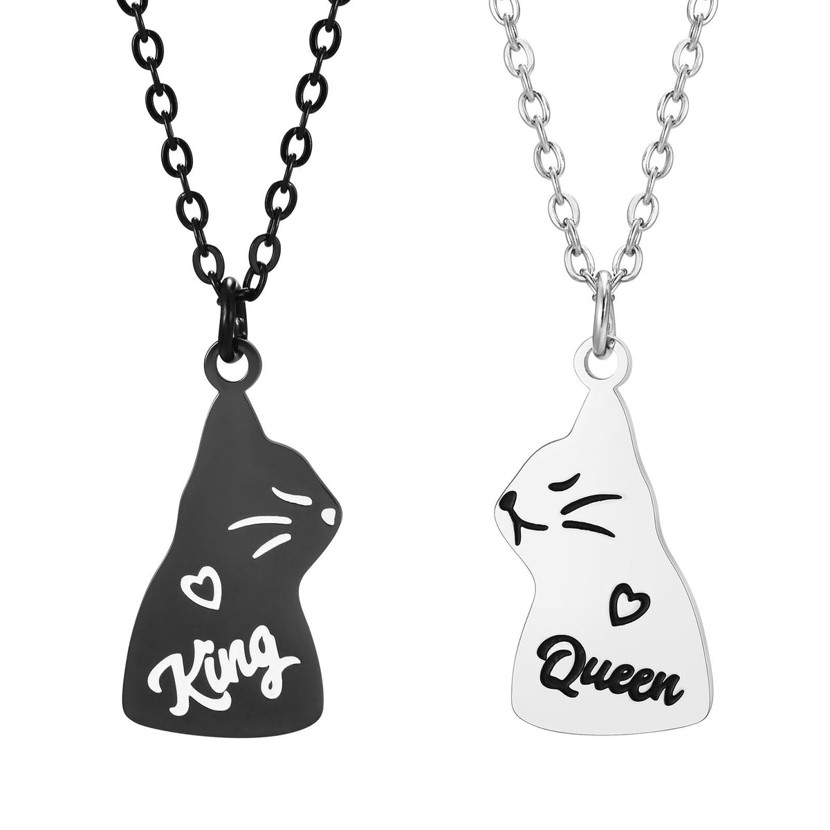 Black Stainless Steel Necklace Unisex