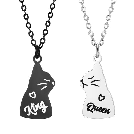 Black Stainless Steel Necklace Unisex