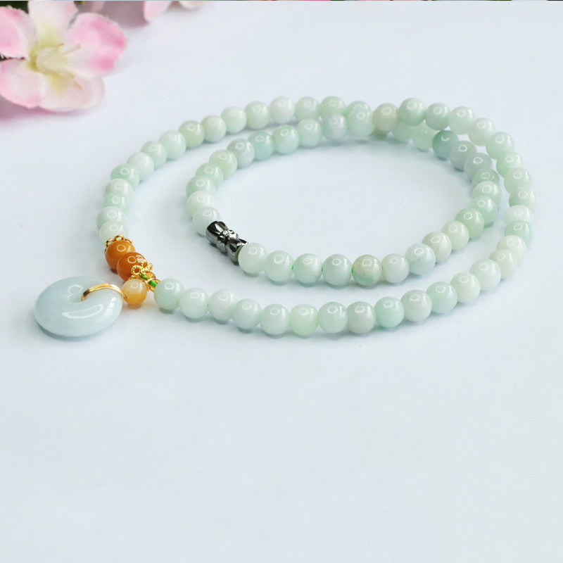Jadeite Peace Buckle 15 mm Bracelet