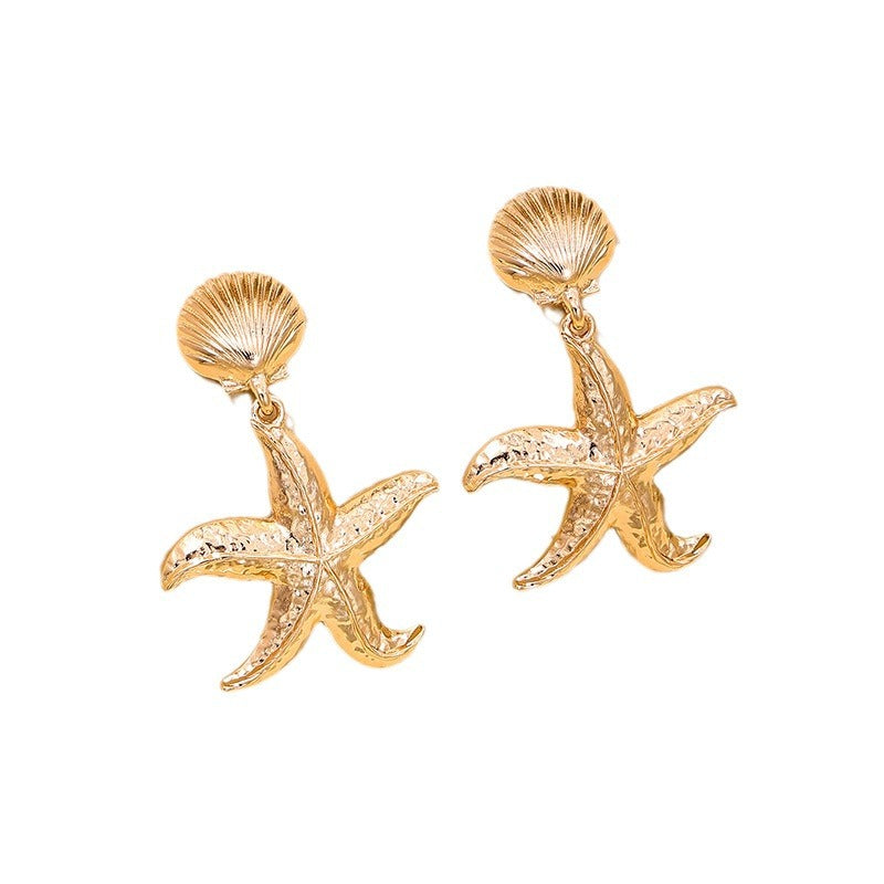 Seaside Chic Seashell and Starfish Earrings - Wholesale Summer Collection by Planderful