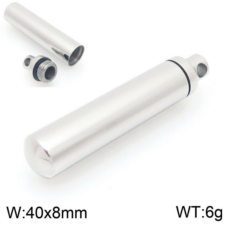 Planderful Perfume Bottle Pendant Openable Unisex Necklace