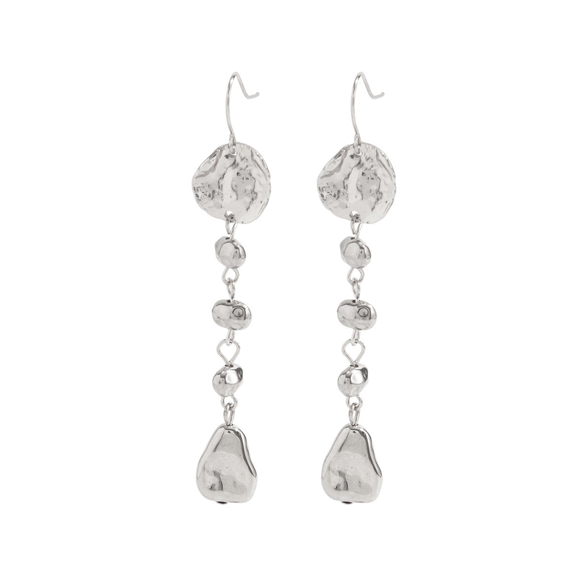 Planderful Vienna Verve Beating Pattern Fringed Stud Earrings For Women Statement Baroque Style