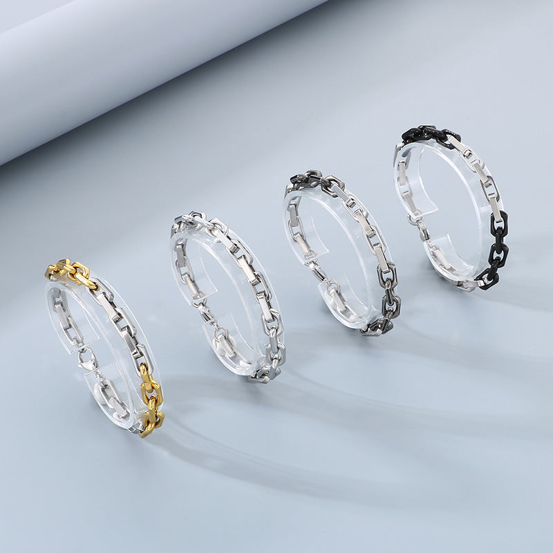 Planderful Personalized Men's Titanium Steel Bracelet