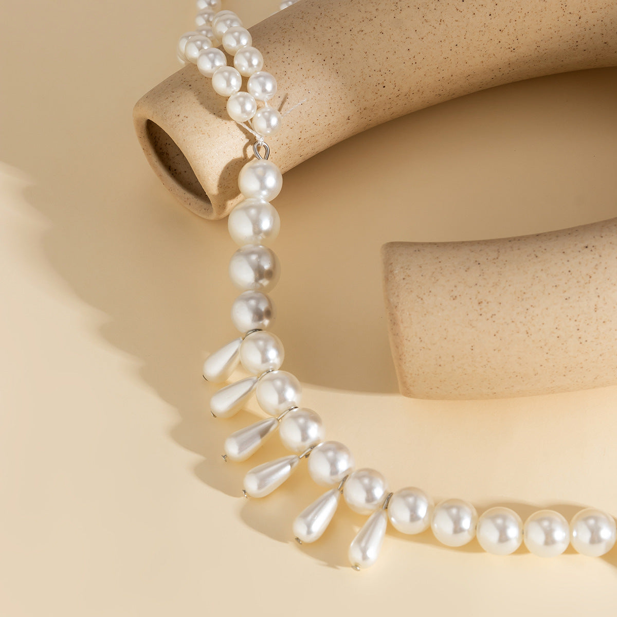 Pearl Tassel Chest Chain Necklace - Vienna Verve Collection