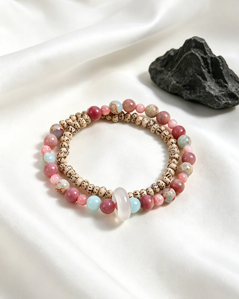 Agate Celestial Double-Wrap Bracelet