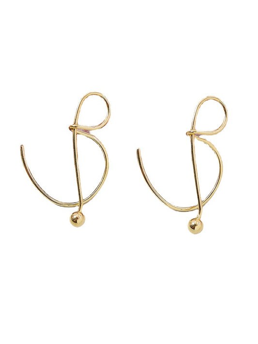 Trendy Metal Wire Earrings with Elegant Design - Stylish Amazon Jewelry for Women