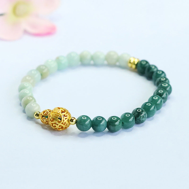 Jadeite Gourd 5~6 mm Beaded Bracelet