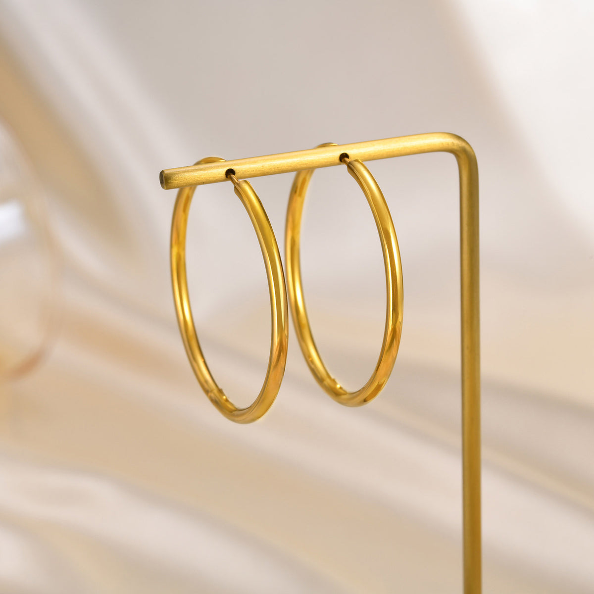 Modern Stainless Steel Earrings — Gold / Silver / Black