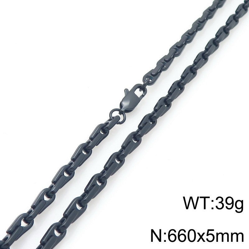 Japan Korea Fashion Melon Seed Chain Bracelet Necklace Set