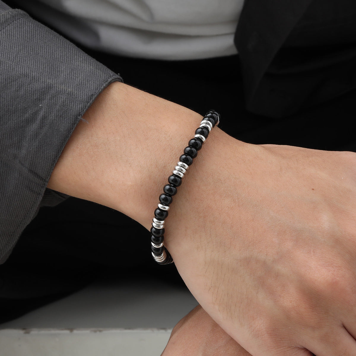 Tiger's Eye Stainless Steel Bracelet for Men