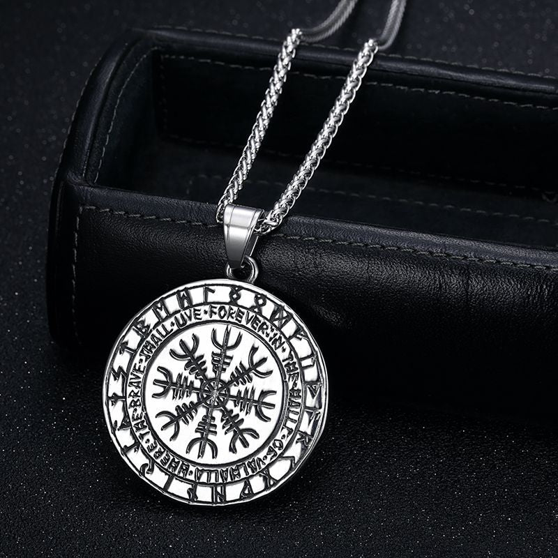 Planderful Viking Odin Crow Pendant For Men Domineering Stainless Steel Necklace Bold Statement Accessory