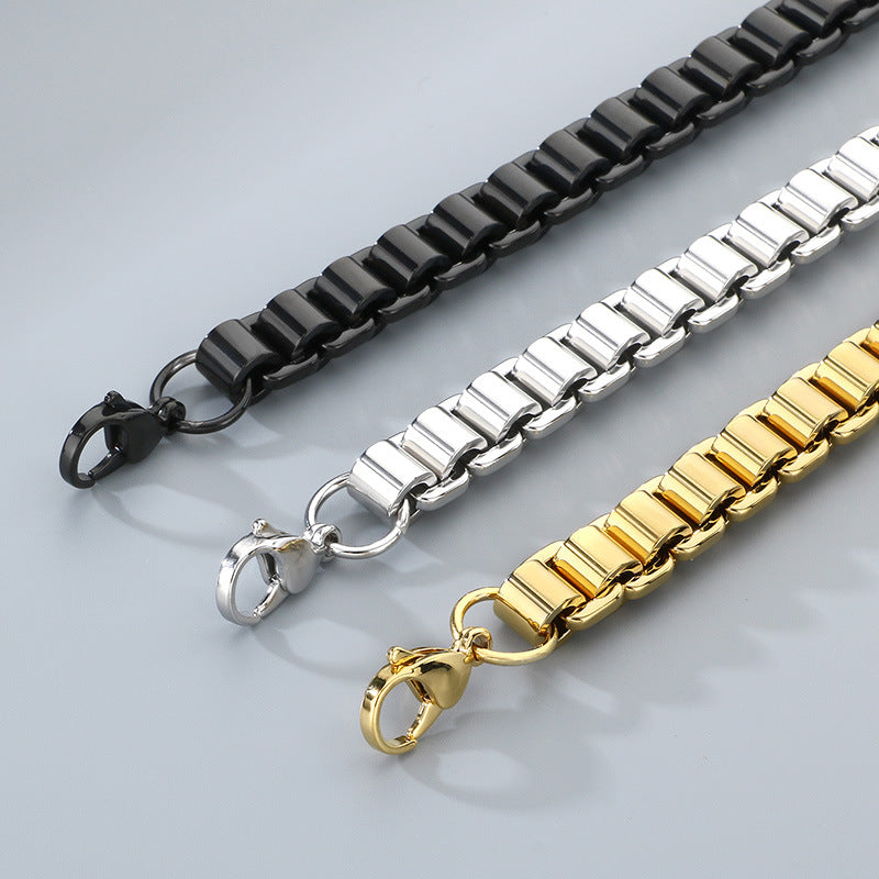 Planderful Personalized Bamboo Chain Bracelet For Men