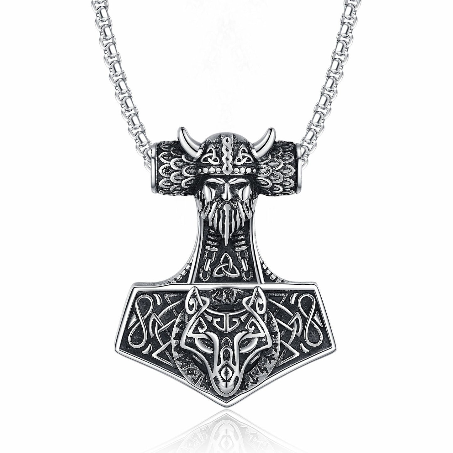 Steel Necklace – Vintage Viking Anchor