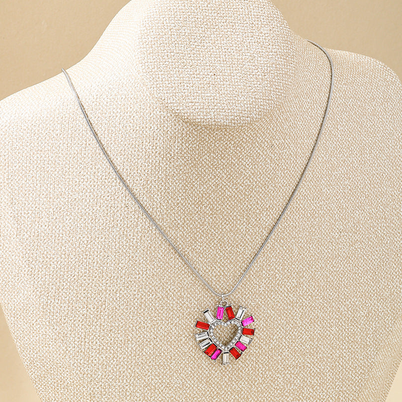 Planderful Vienna Verve Necklace – Vibrant Multicolored Glass Zircon Design