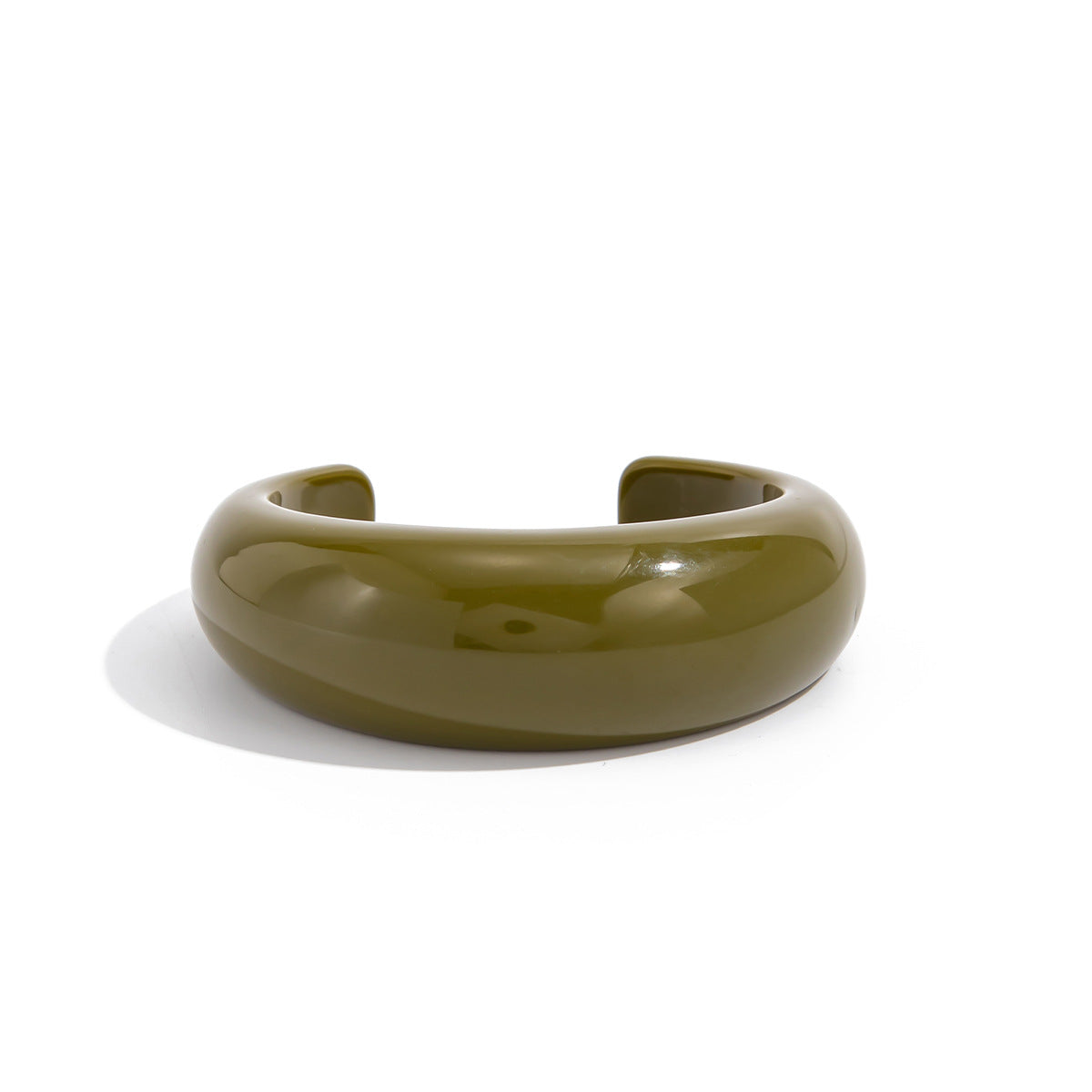 Resin C-Shaped Open Bracelet Design Irregular Geometric Bracelet