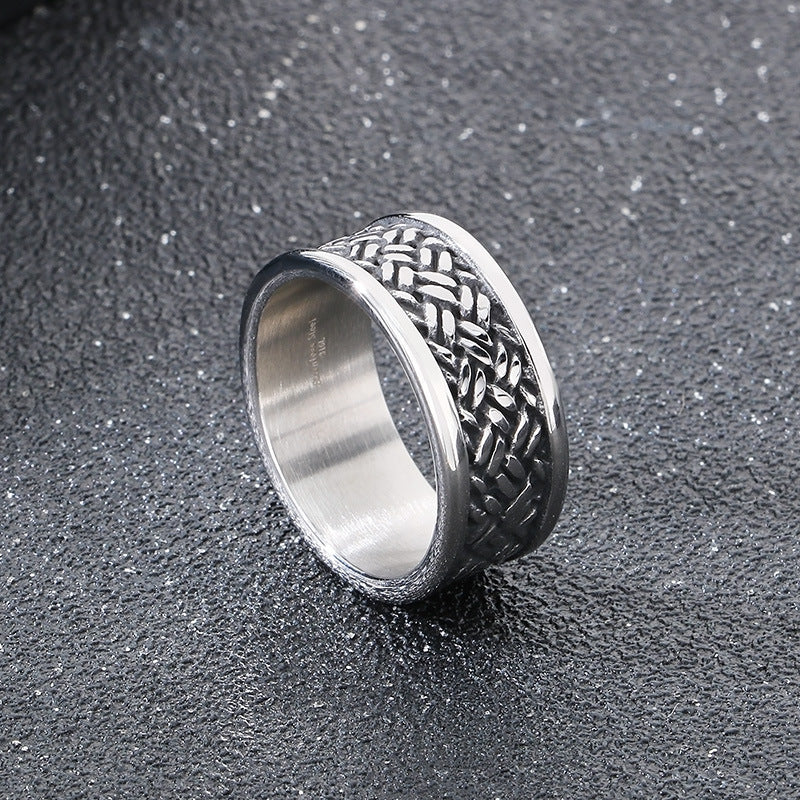 Planderful Mens Stainless Steel Personalized Ring For Men