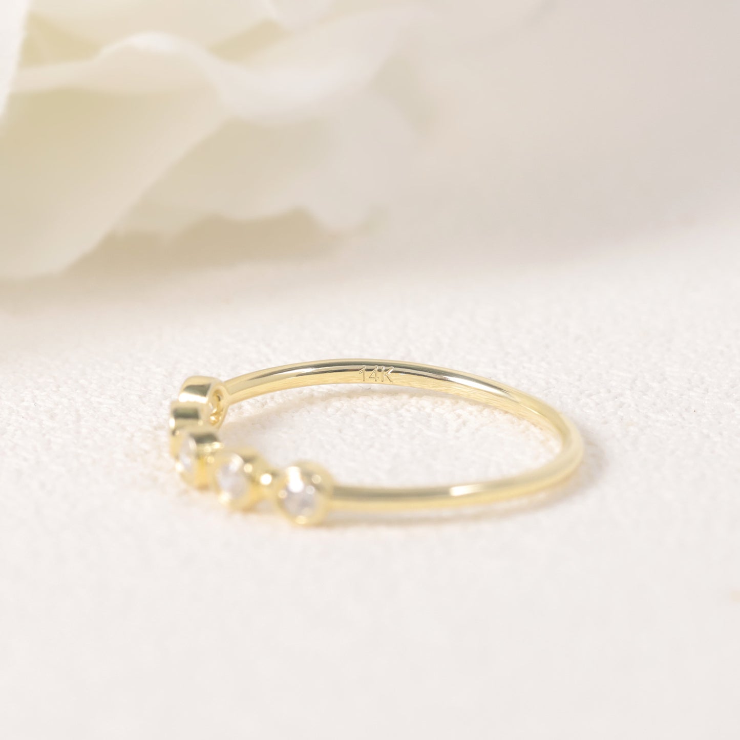 Cold Wind Premium Ring Bubble Golden Dawn s925 Silver Moissanite Ring for All