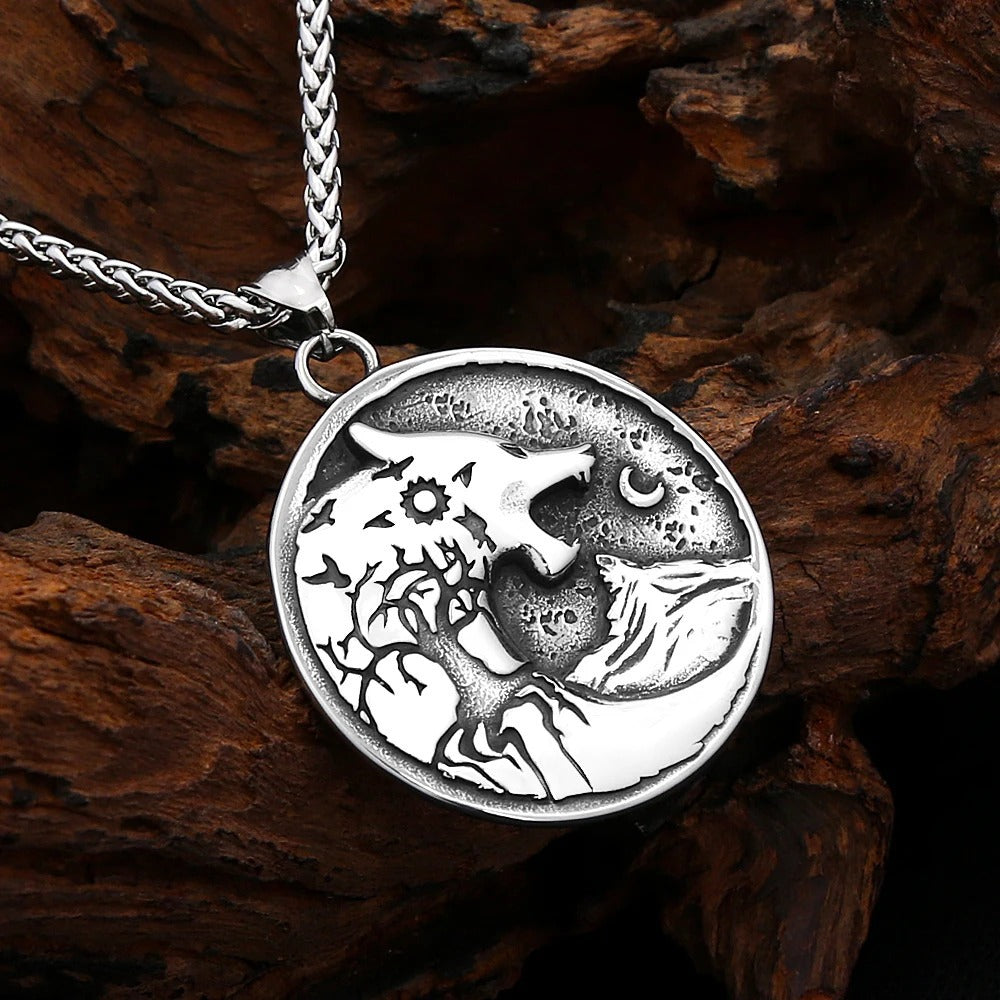 Viking Wolf Stainless Steel Men's Ring