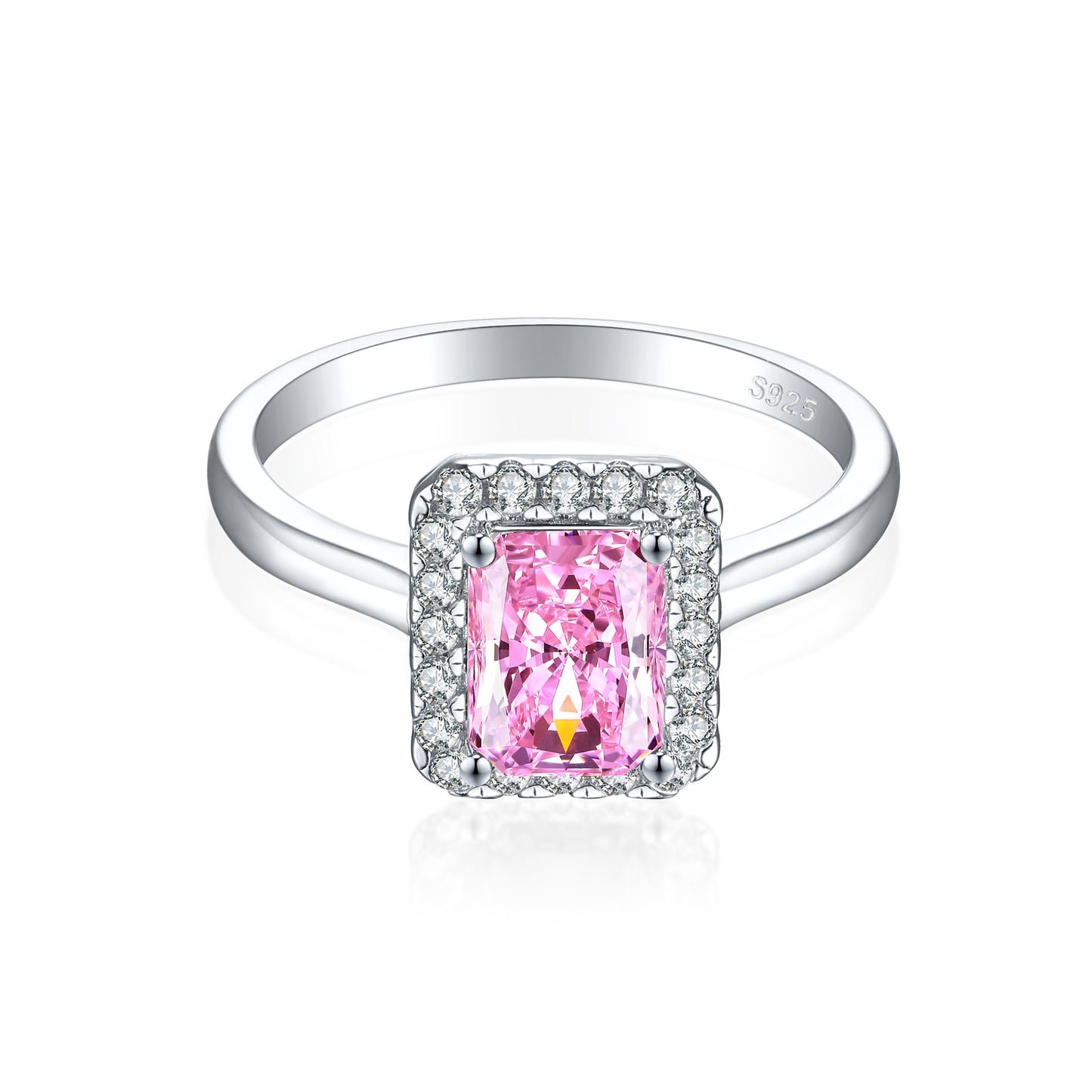 European and American S925 Sterling Silver Zircon Ring