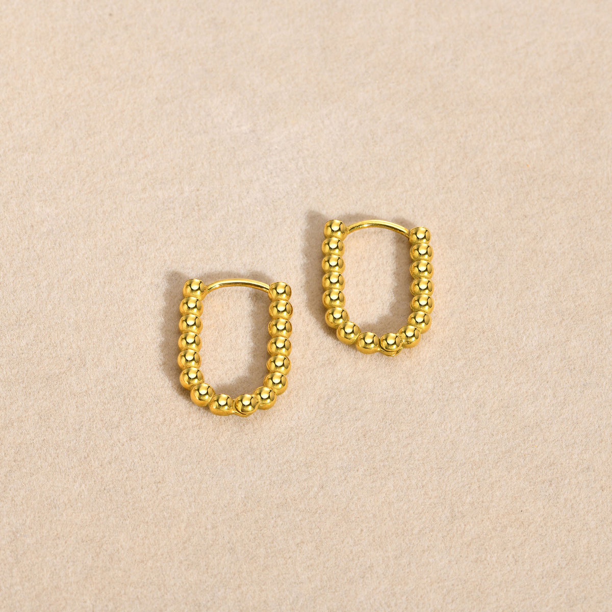 Modern Gold-Tone Stainless Steel Earrings