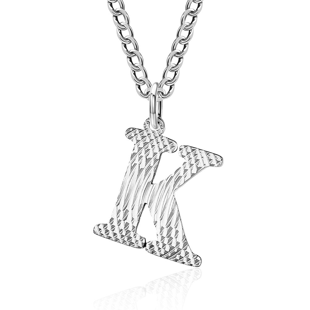Planderful Everyday Genie Gold Plated Letter Surname Pendant For Couples Unisex Premium Magazine Style Jewelry