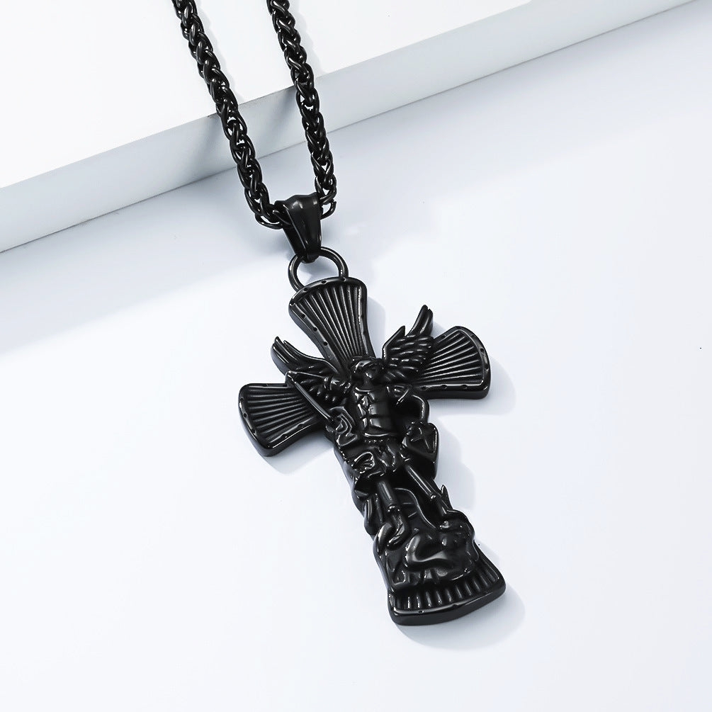 Stainless Steel Cross Vintage Necklace